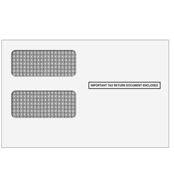 1099 2up Double Window Envelope - Tamper Evident