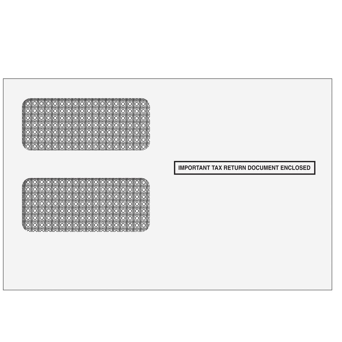 1099 2up Double Window Envelope - Tamper Evident