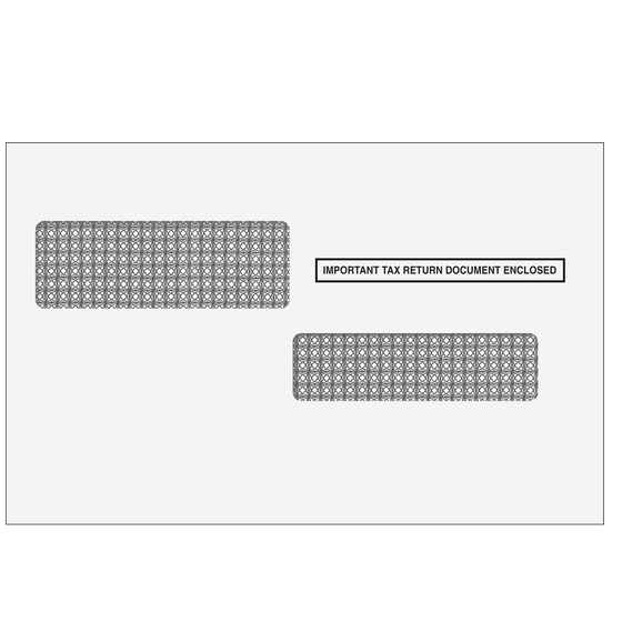 W-2c Double Window Envelope
