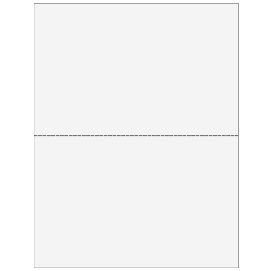 2up Blank Laser Paper w/ 1099-MISC instructions on top panel
