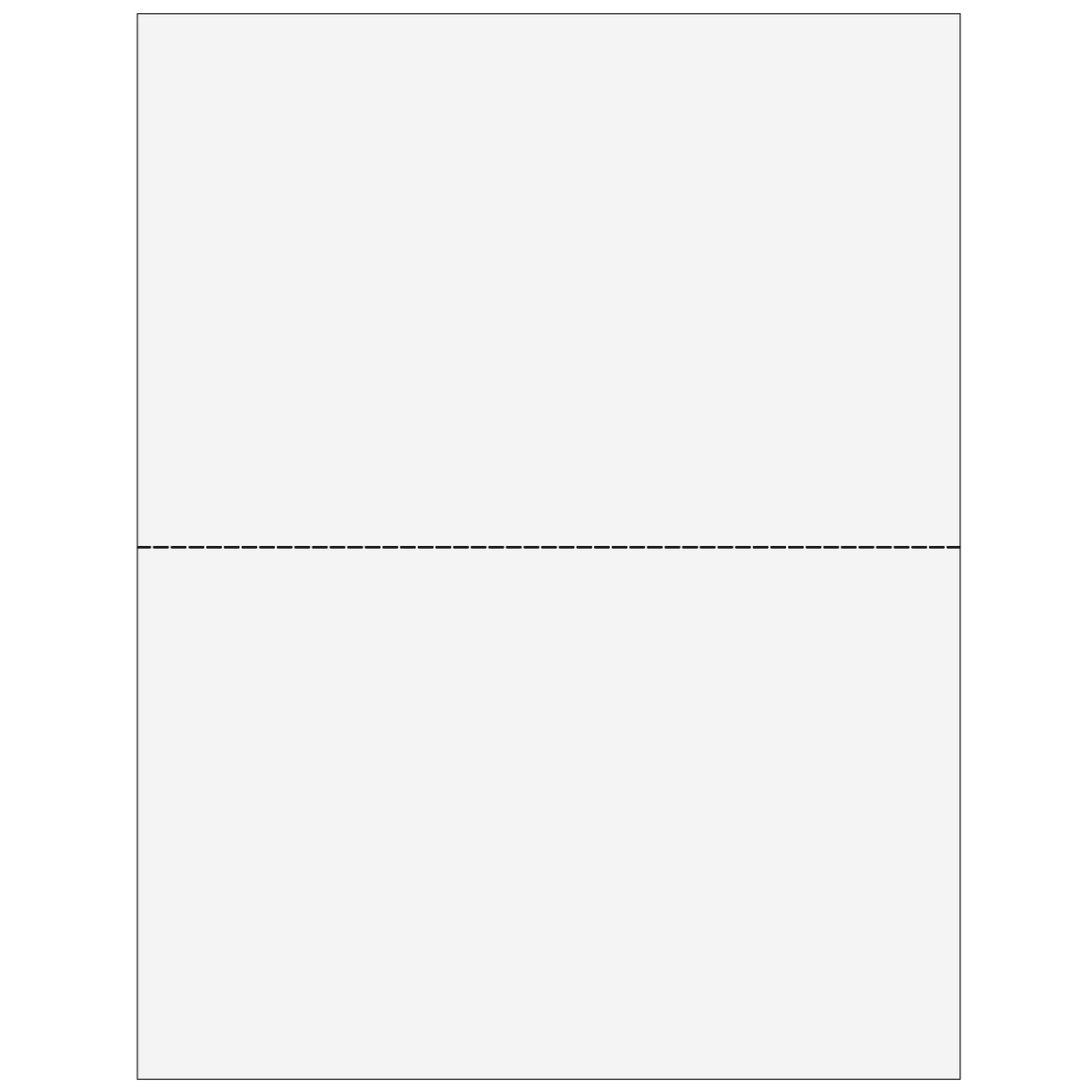 2up Blank Laser Paper w/ 1099-MISC instructions on top panel