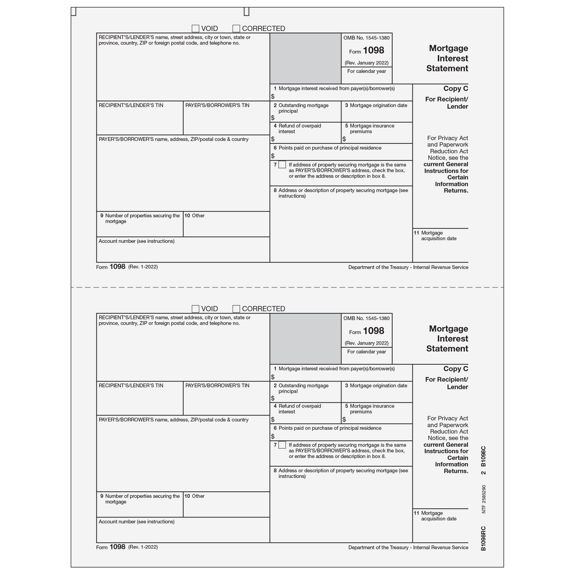 1098 Recipient Copy C