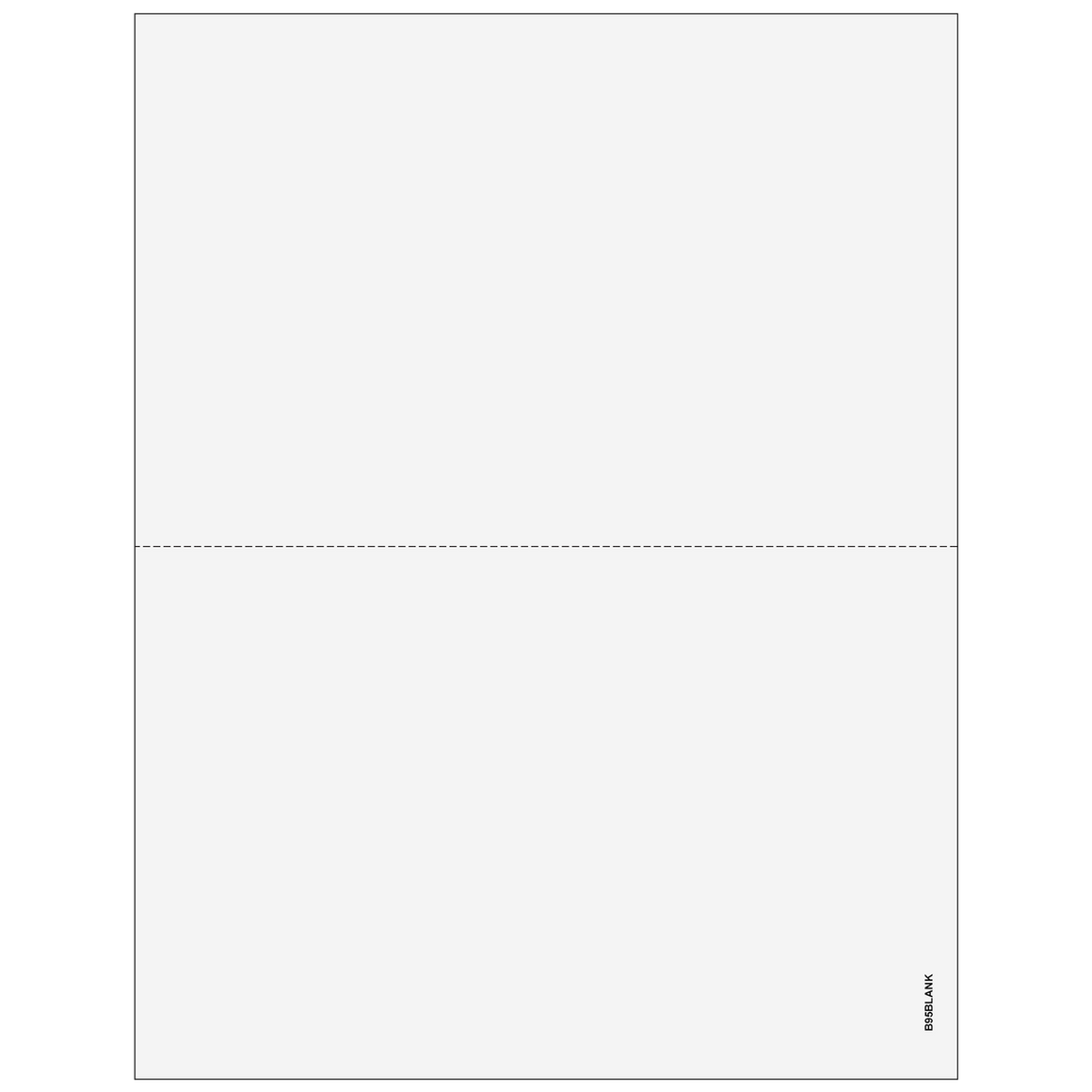 Blank 1095 w/ Fold Perforation