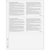 3up Blank Laser Paper w/ 1/2" side perf & 1099-MISC instructions
