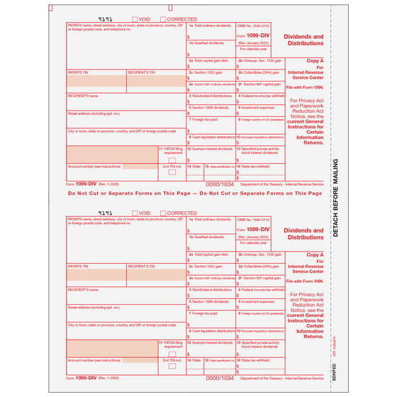 1099-DIV Federal Copy A
