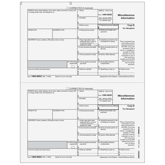 1099-MISC Recipient Copy B